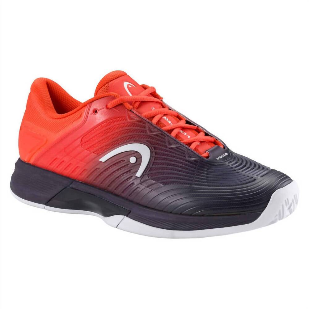 NEW HEAD men's revolt pro 4.5 court shoe in dark blue-red